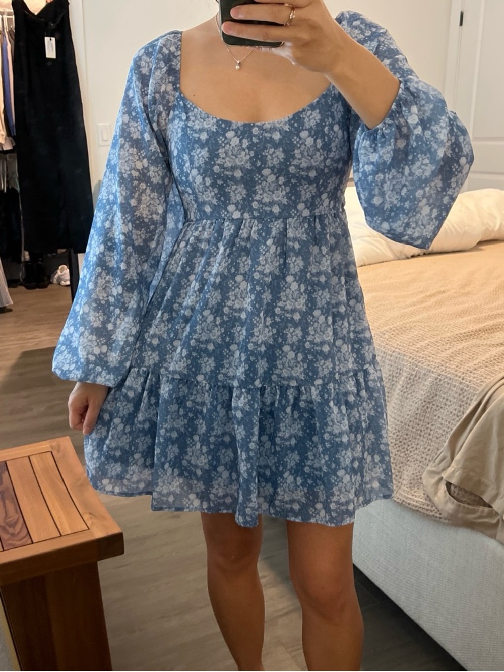 Altr’d State Blue Floral Mini Dress